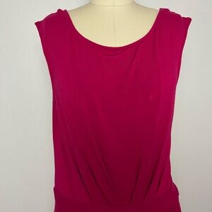 DKNYC Draped Fuchsia Sleeveless Dress – Fits Size Small